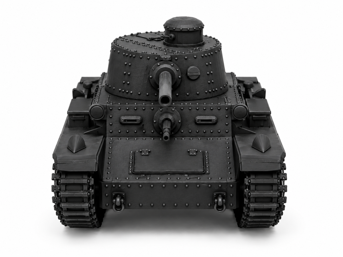 SSMODEL 1/72 1/144 Multi Scale TNH-P tank Resin Model Kit TSS0280 — detail view 4