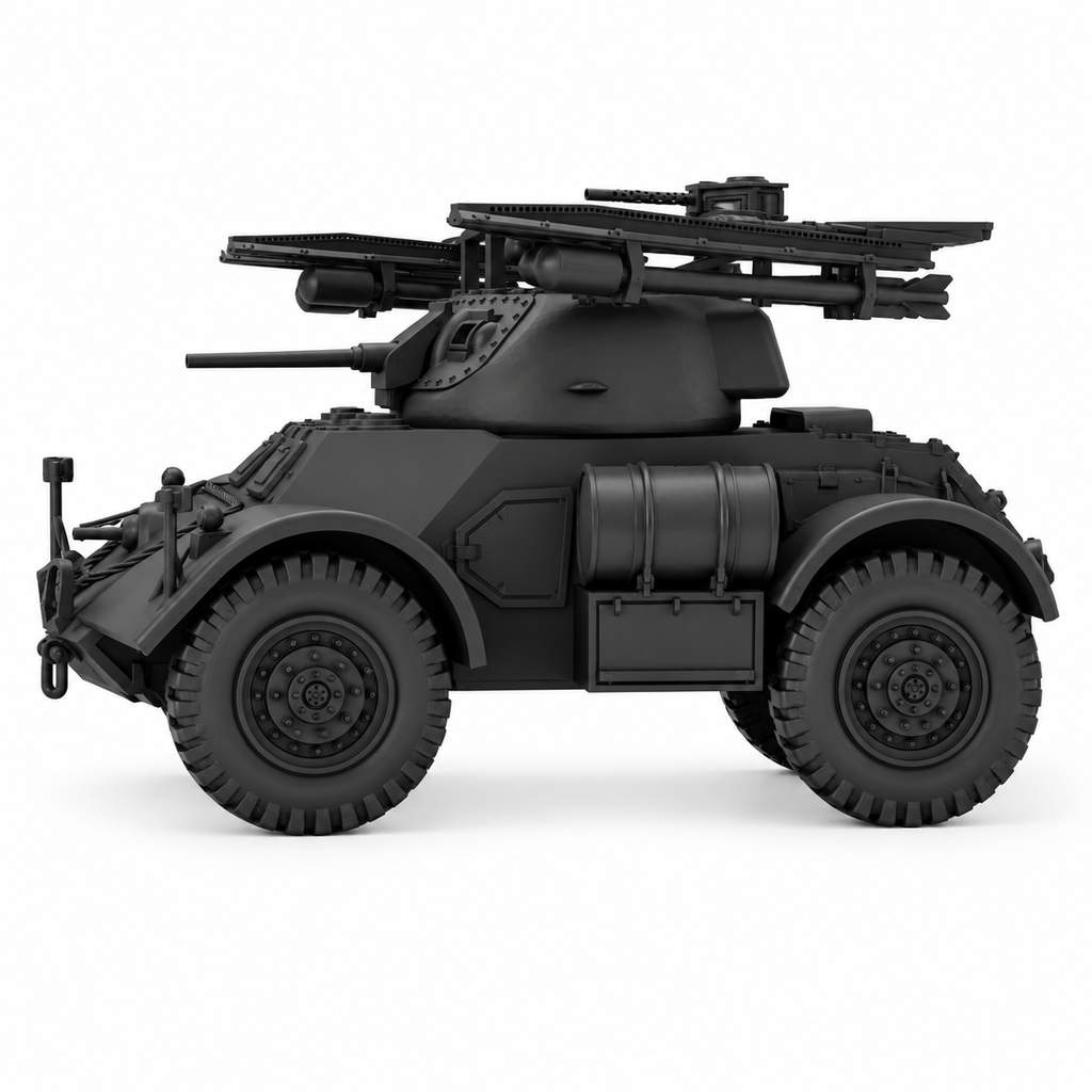 SSMODEL 1/72 1/144Multi Scale Staghound Tulip RL Armored Car UK US MODEL TSS1346