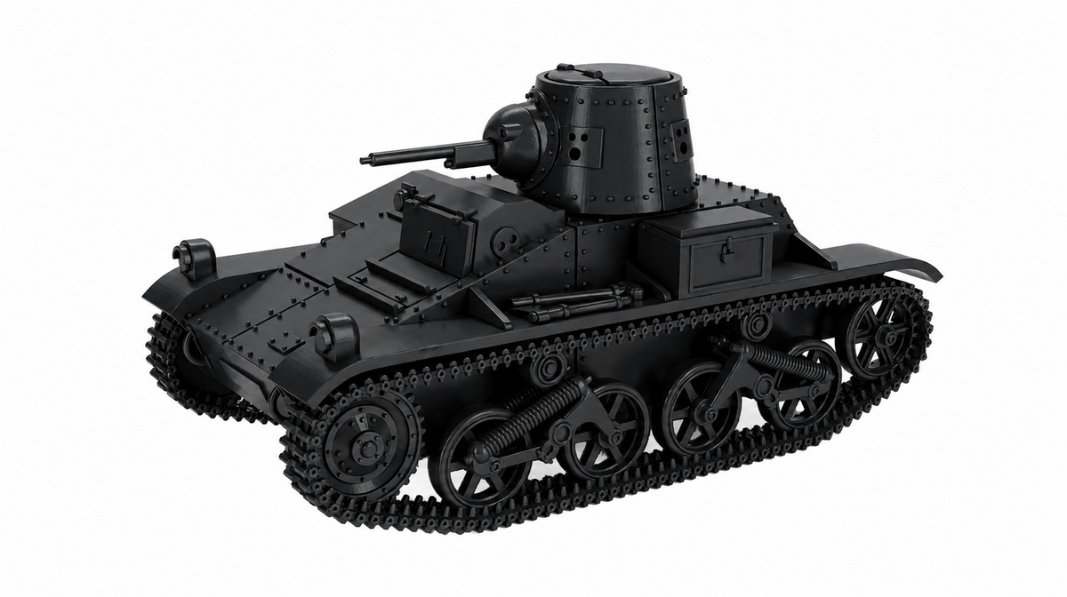 SSMODEL 1/72 1/144 Multi Scale Vickers Light T-15 UK+Belgium Tank MODEL TSS1166 — detail view 15
