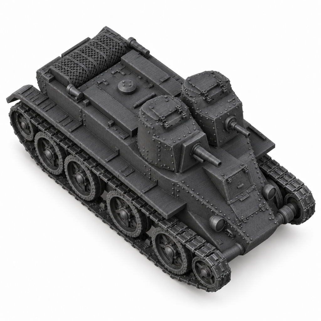 SSMODEL1/72 1/144 Multi Scale  BT-4 Soviet fictional light tank MODEL TSS0489