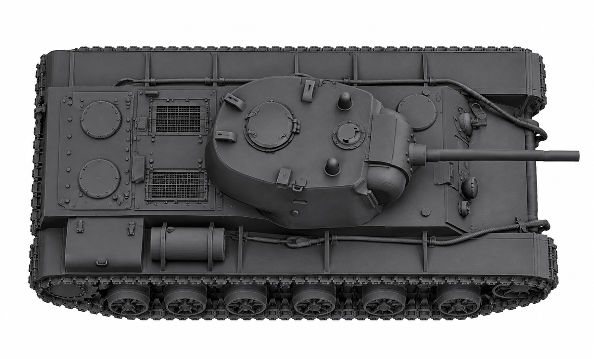 SSMODEL 1/72 1/144 Multi Scale KV-9 Soviet experimental heavy tank MODEL TSS0131 — detail view 5