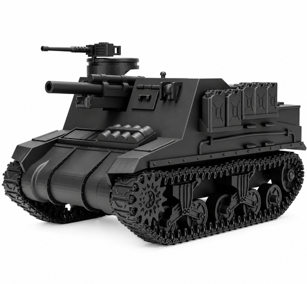SSMODEL 1/72 1/144 WW2 Priest M7B1 105mm HMC Sherman Tracks Resin Model TSS0888