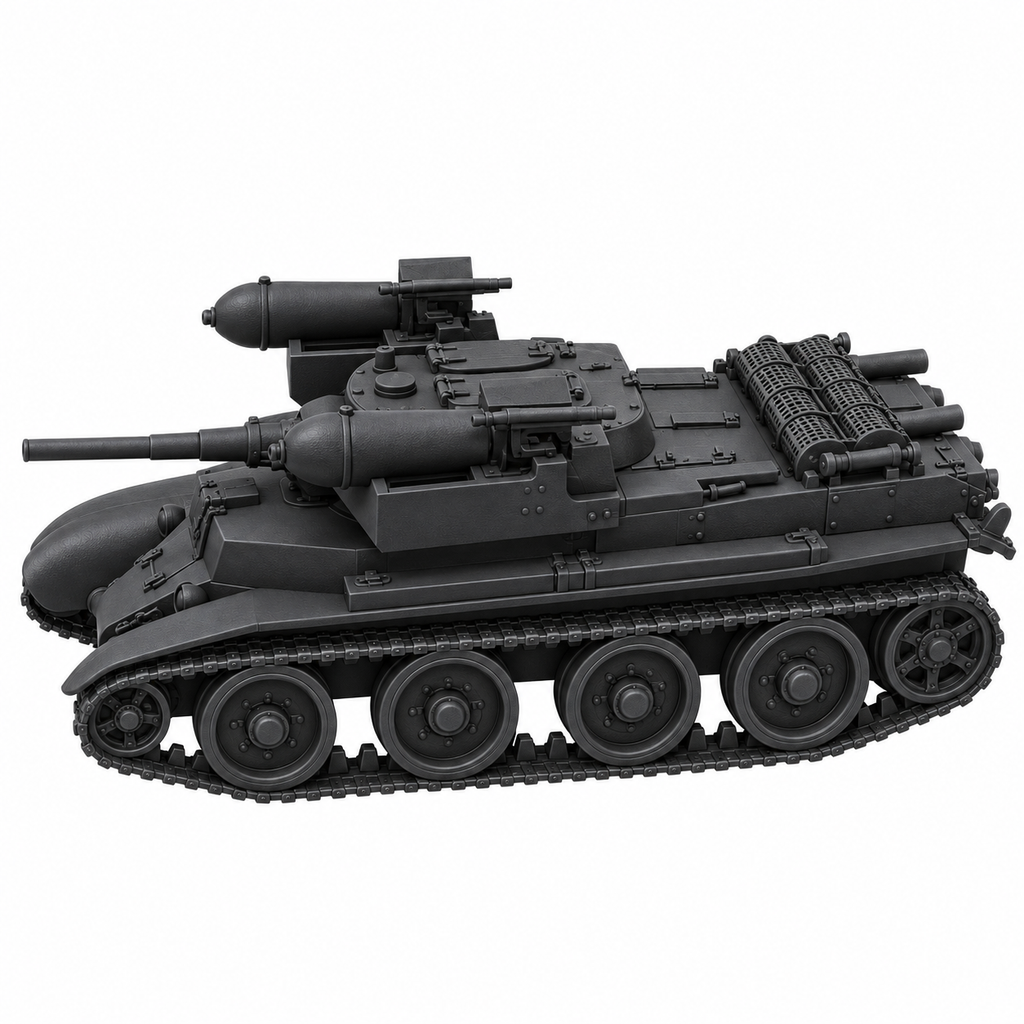 SSMODEL 1/72 1/144 Multi Scale RBT-7 Soviet fictional tank resin model TSS0524