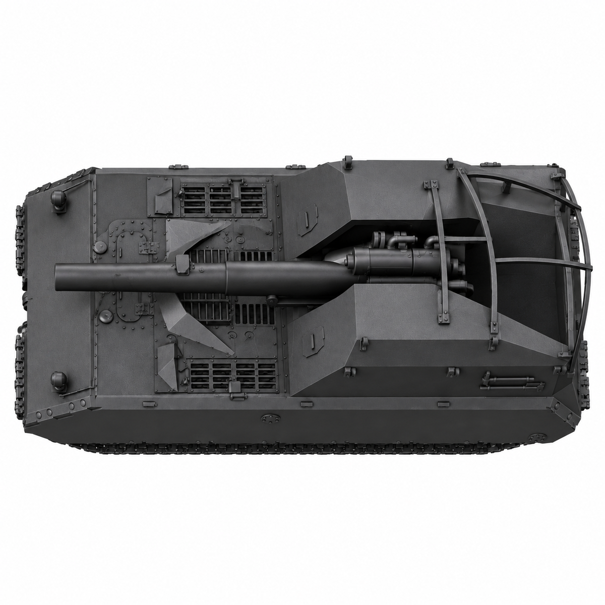 SSMODEL 1/72 1/144 Multi Scale  G.W. Maus Tank Resin MODEL kit TSS0348 — detail view 5