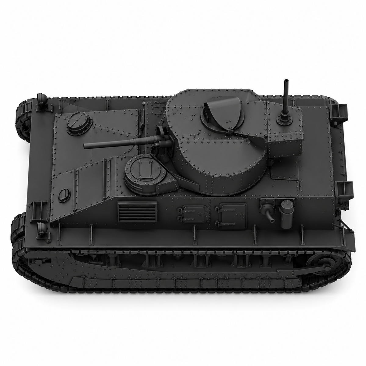 SSMODEL 1/72 1/144 Multi Scale Vickers Medium Tank Mk.II UK Resin MODEL TSS1403 — detail view 5