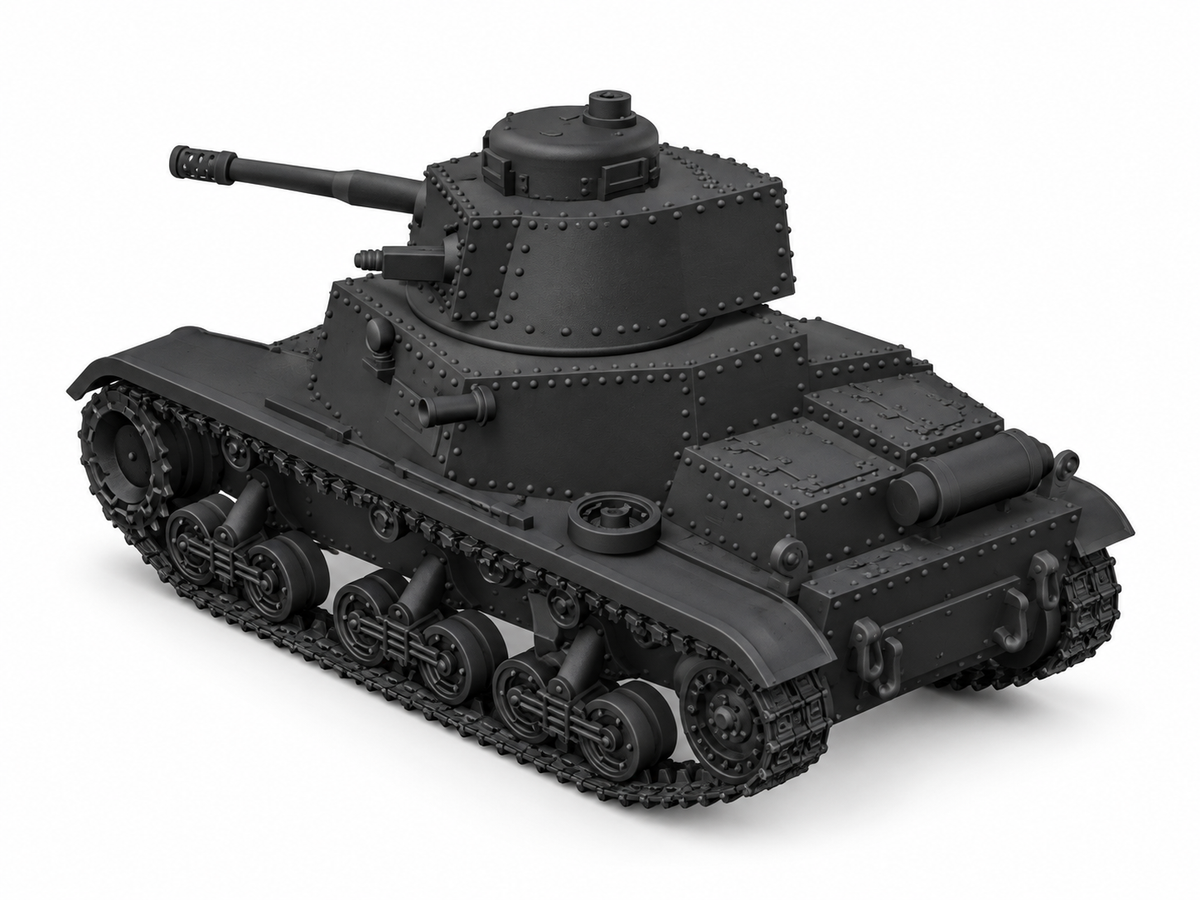 SSMODEL 1/72 1/144 Multi Scale S-I SPO tank Resin Model Kit TSS0277 — detail view 5