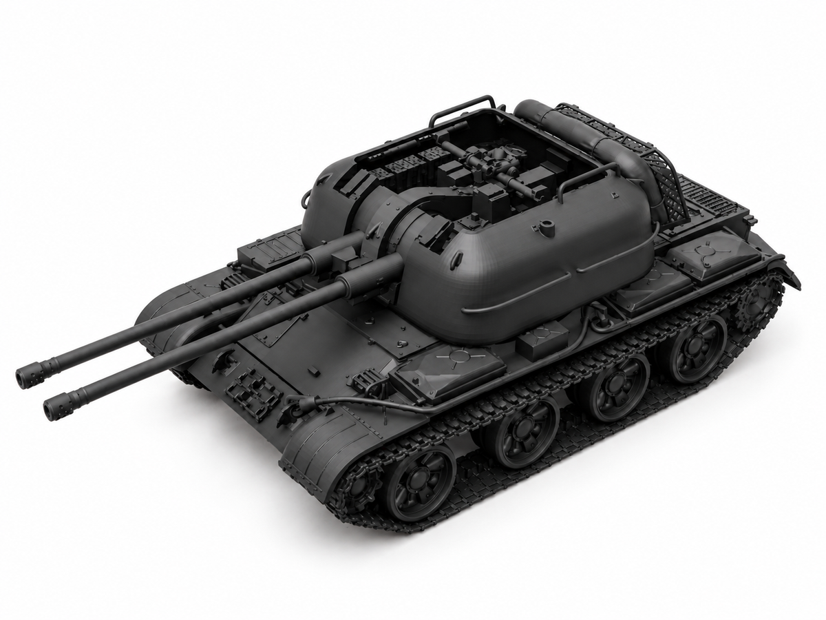 SSMODEL 1/72 1/144 ZSU-57-2 Soviet coldwar mobile AA-gun Resin Model Kit TSS0284 — detail view 17