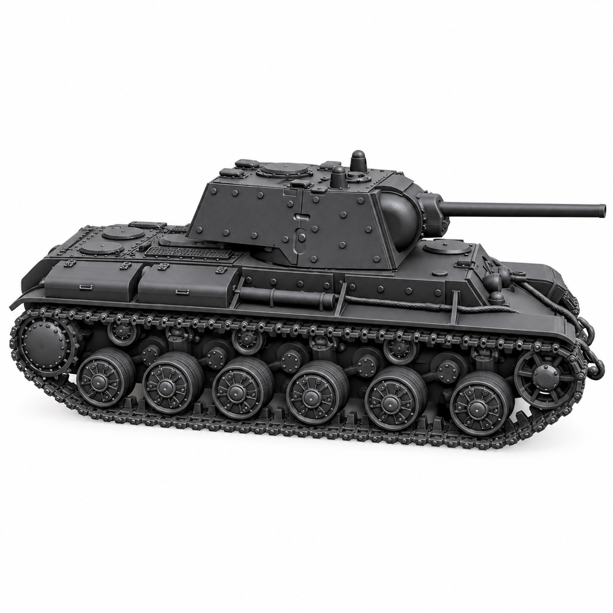 SSMODEL 1/72 1/144 Multi Scale KV-1E Soviet heavy tank MODEL kit TSS0139 — detail view 3