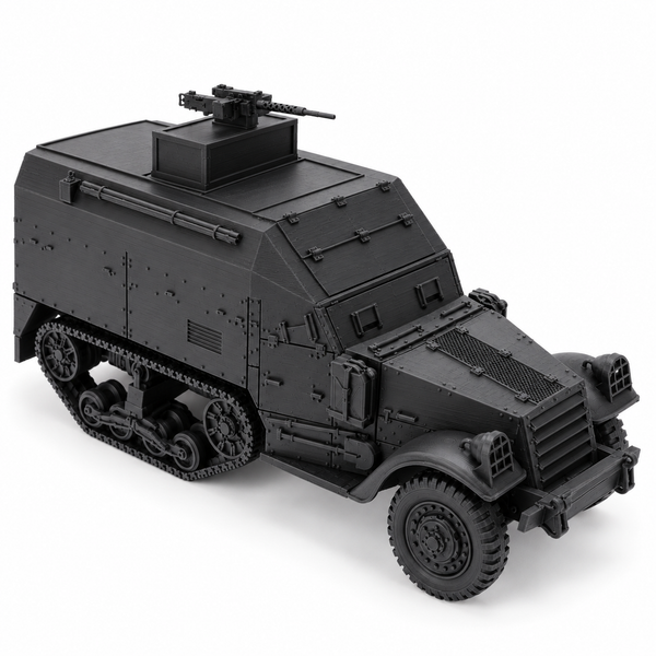 SSMODEL 1/72 1/144 WWII US M3 Half-track Command Version Resin Model Kit TSS0881