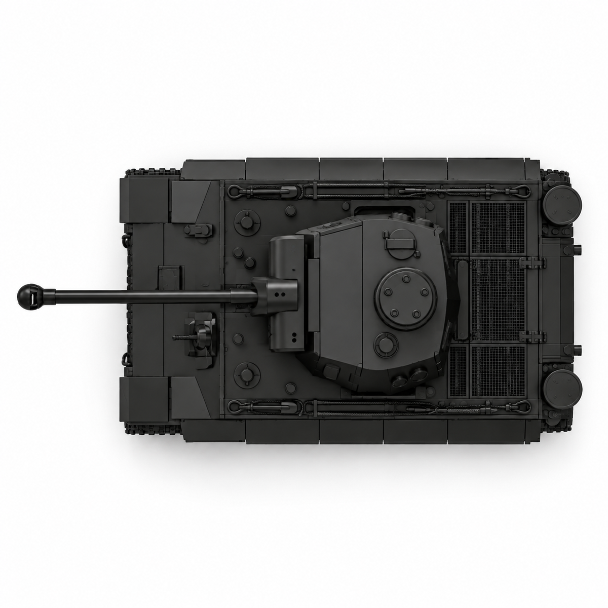 SSMODEL 1/72 1/144 Tiger I VK45.01 H2 with 7.5cm KwK L70 Resin MODEL KIT TSS0985 — detail view 5