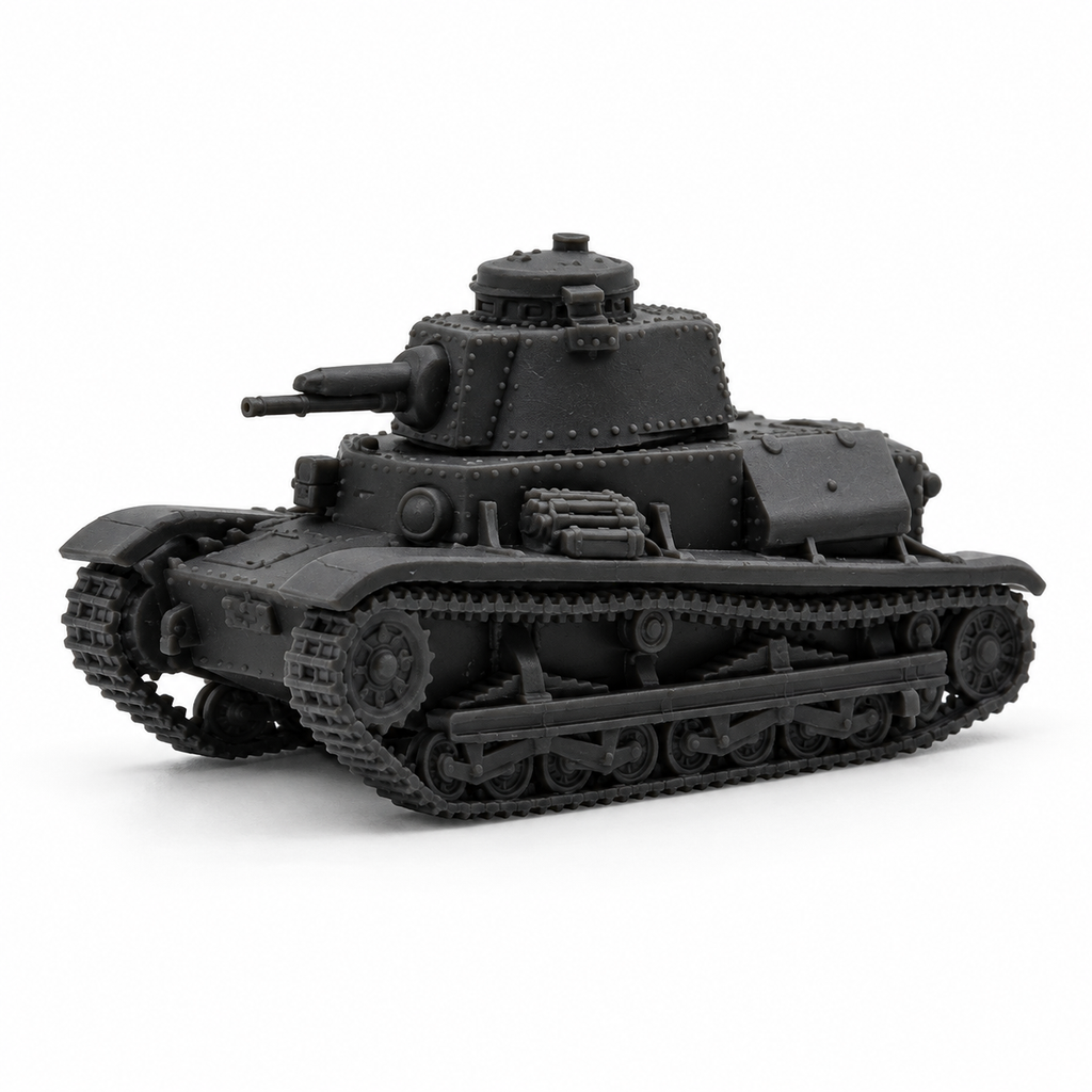 SSMODEL 1/72 1/144 Multi-Scale LT vz.34 Czech Light Tank WWII Model Kit TSS1281