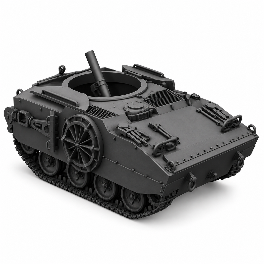 SSMODEL 1/72 1/144 Multi Scale KT-76 T114 Mortar carrier US tank MODEL TSS0396