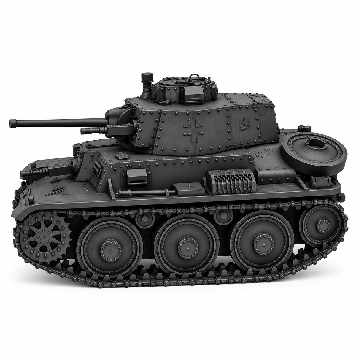 SSMODEL 1/72 1/144 Multi Scale Panzerkampfwagen 38tTank Resin MODEL kit TSS0556 — detail view 3