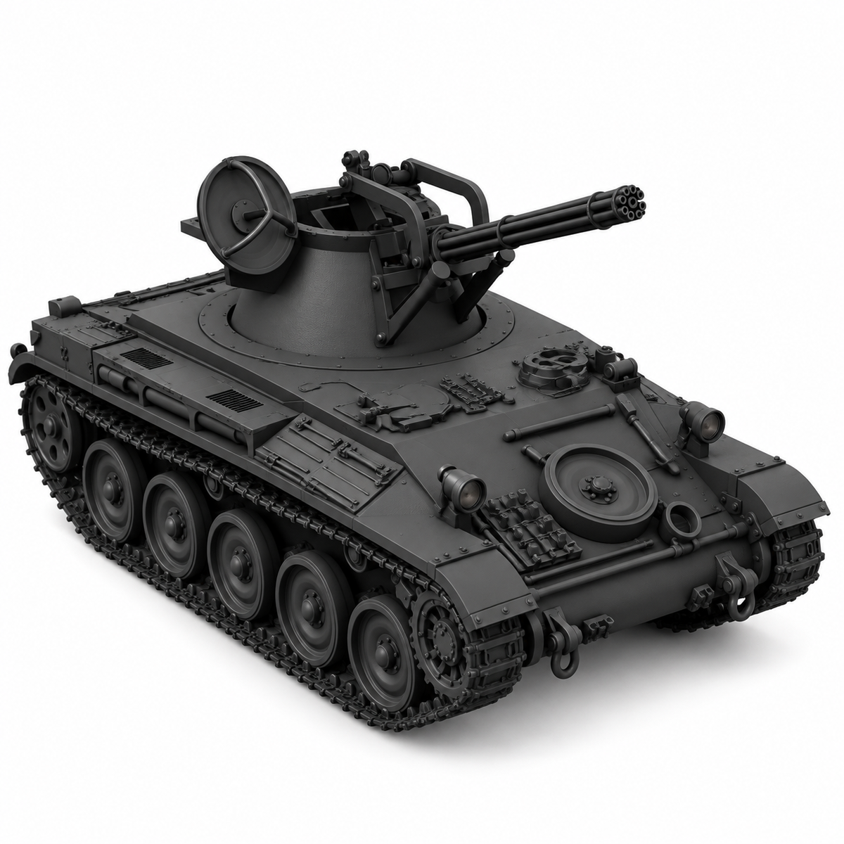 SSMODEL 1/72 1/144 Multi Scale AMX13 DCA French Anti-Aircraft Tank MODEL TSS0393 — detail view 2