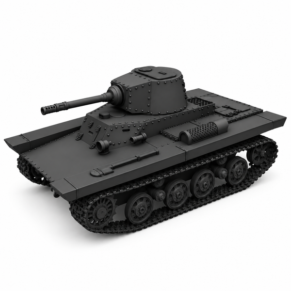 SSMODEL1/72 1/144 Multi Scale PZInż 130 Tank Resin Model Kit TSS0551