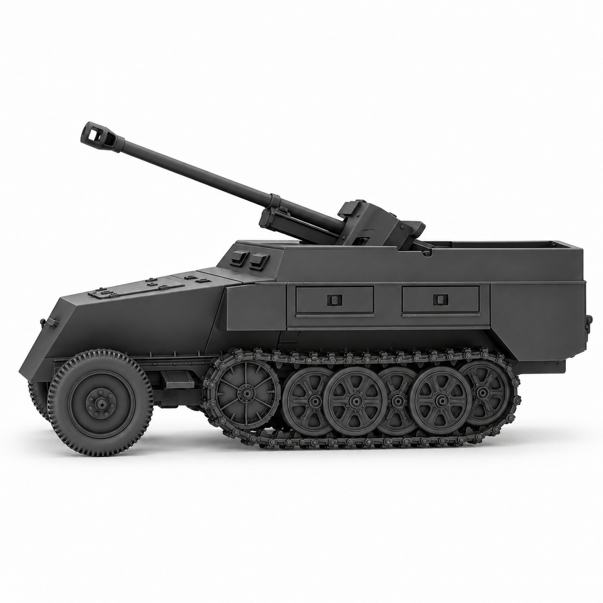 SSMODEL 1/72 1/144 Multi Scale Sd.Kfz.250 with 5cm PaK38 Resin Model Kit TSS0932 — detail view 4