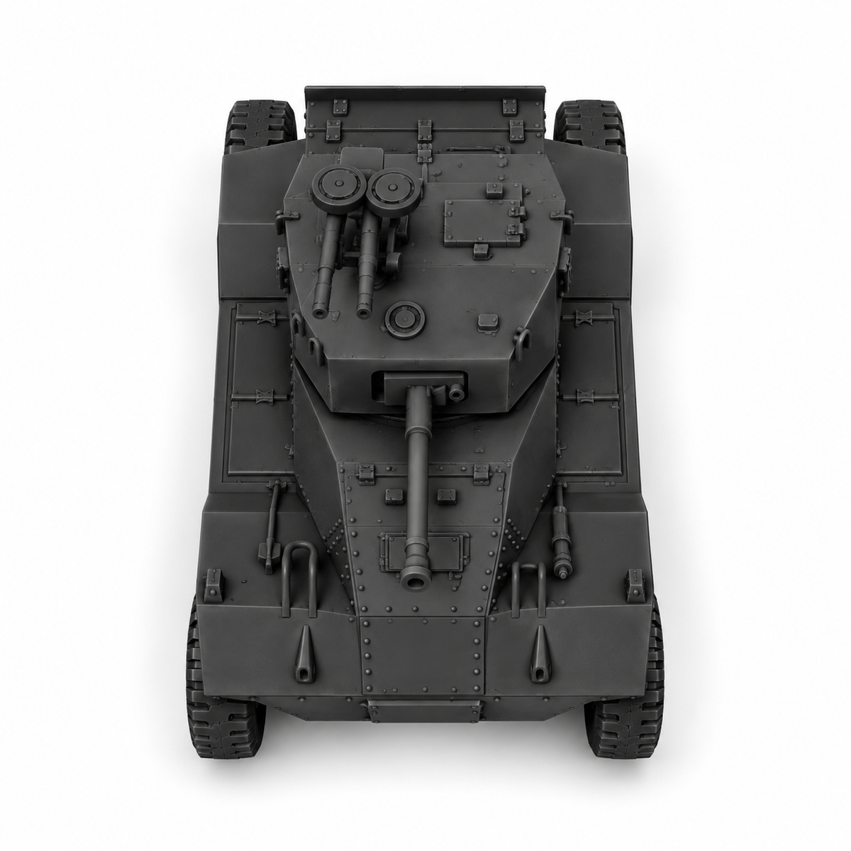 SSMODEL 1/72 1/144 Multi Scale AEC Mk.III Armoured Car Resin Model Kit TSS0754 — detail view 5