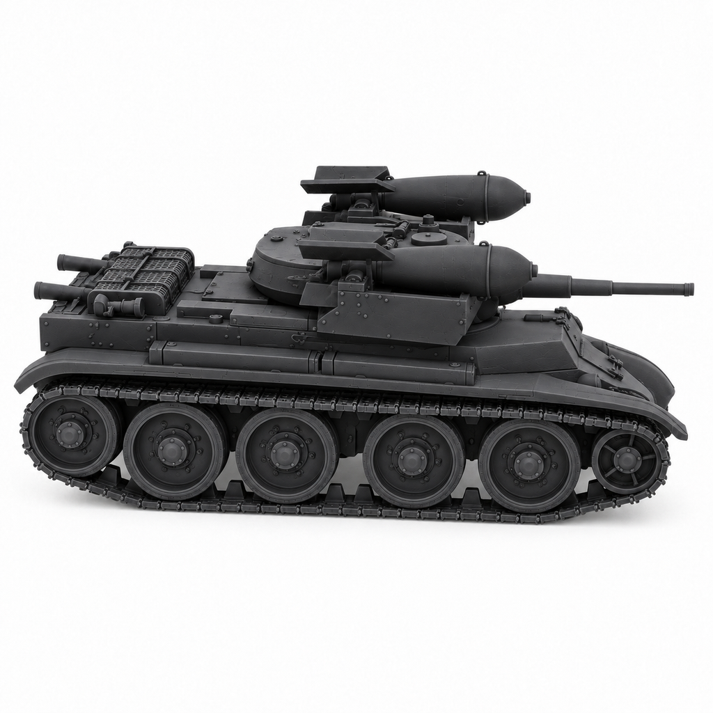 SSMODEL 1/72 1/144 Multi Scale RBT-7 Soviet fictional tank Resin Model TSS0156