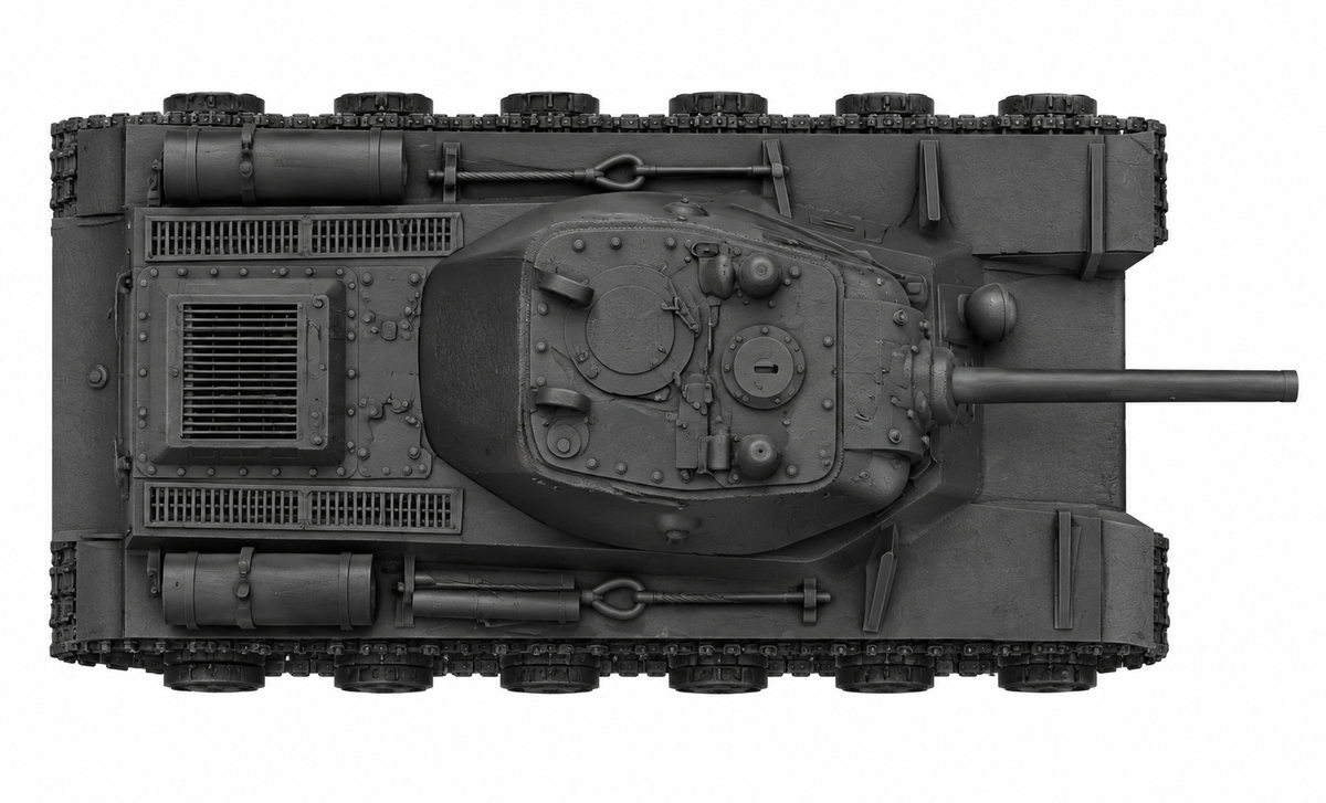 SSMODEL 1/72 1/144 Multi Scale KV-13 Soviet Tank Resin MODEL kit TSS0111 — detail view 5