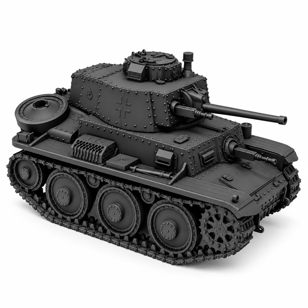 SSMODEL 1/72 1/144 Multi Scale Panzerkampfwagen 38tTank Resin MODEL kit TSS0556