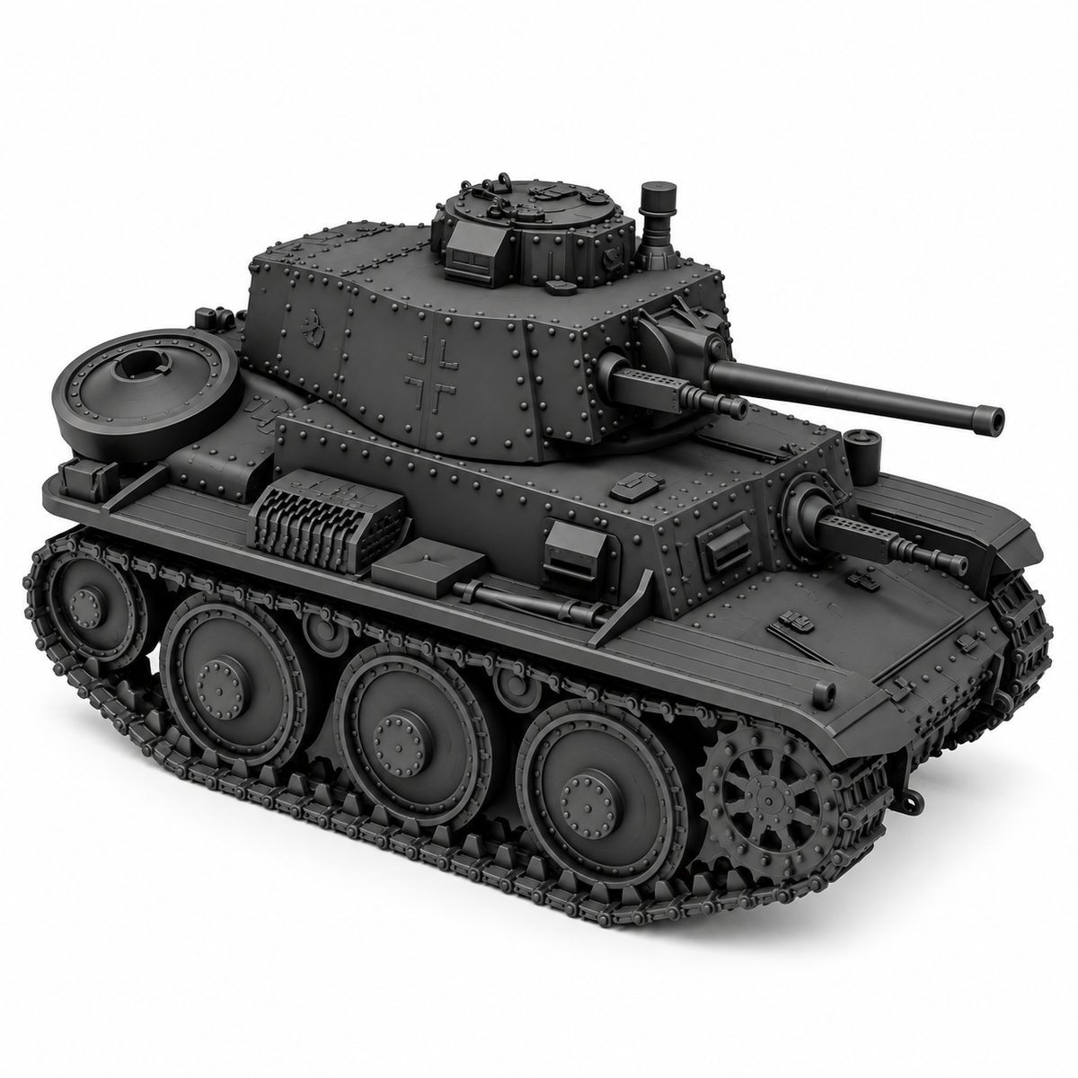 SSMODEL 1/72 1/144 Multi Scale Panzerkampfwagen 38tTank Resin MODEL kit TSS0556 — detail view 2