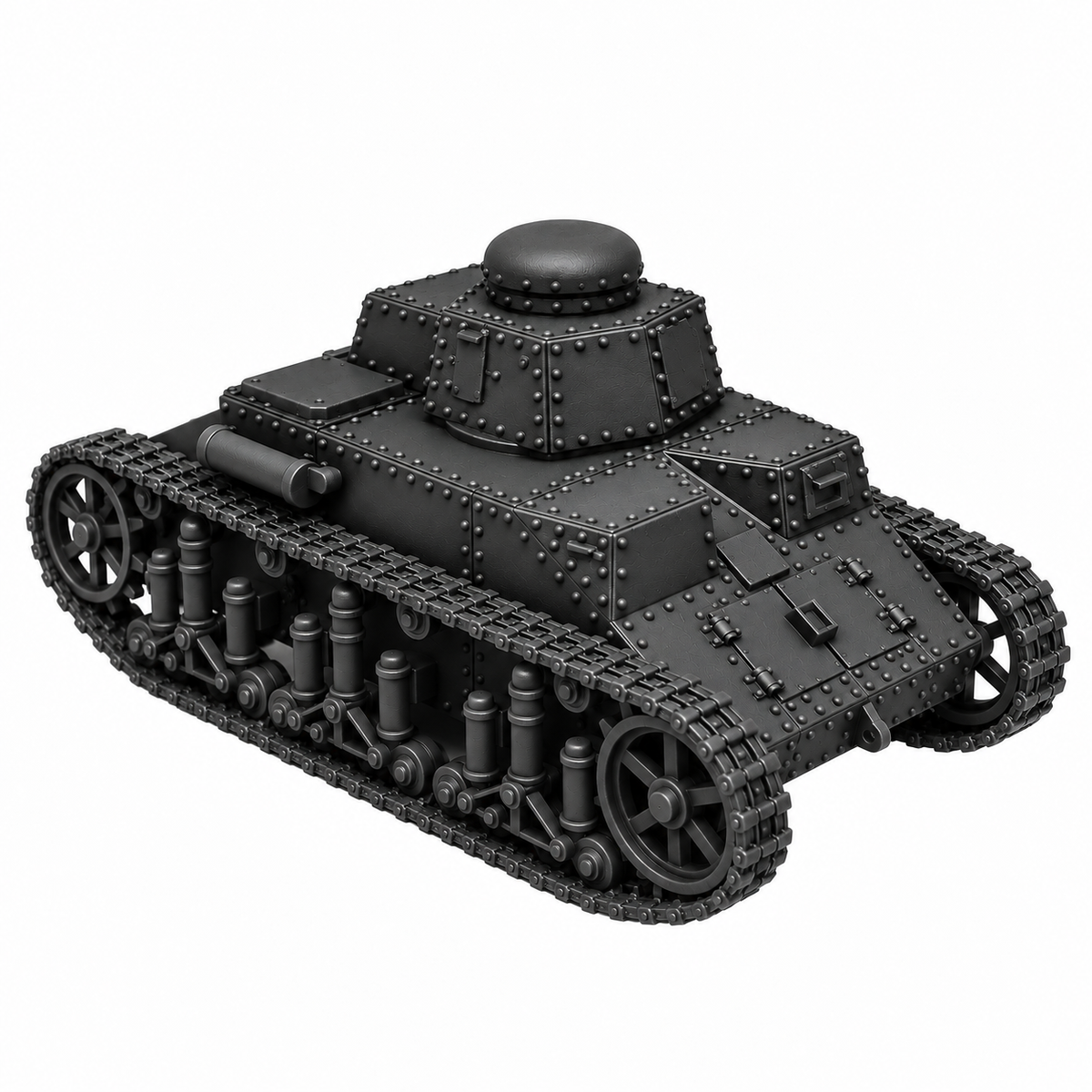 SSMODEL 1/72 1/144 Multi Scale T-19 Prototype Interwar Light Tank MODEL TSS0005 — detail view 11