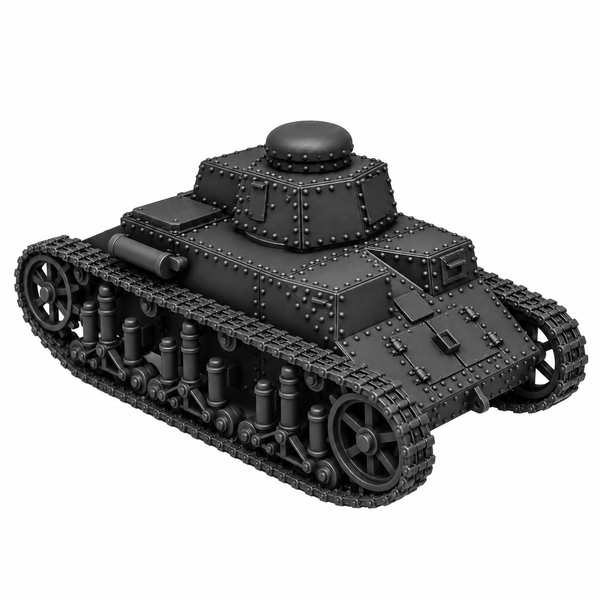 SSMODEL 1/72 1/144 Multi Scale T-19 Prototype Interwar Light Tank MODEL TSS0005