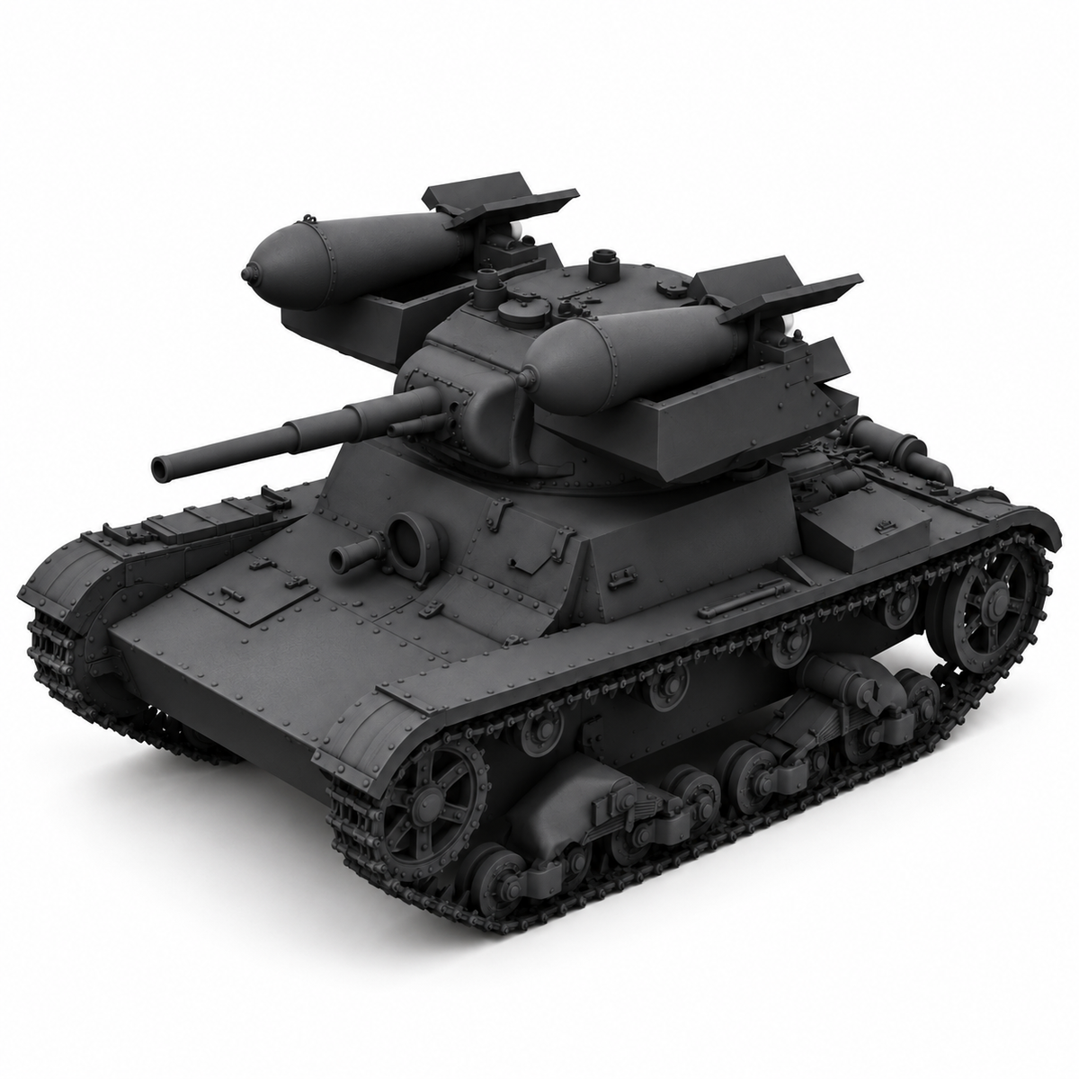 SSMODEL 1/72 1/144 Multi Scale RT-26 Soviet Rocket Tank MODEL kit TSS0400 — detail view 9