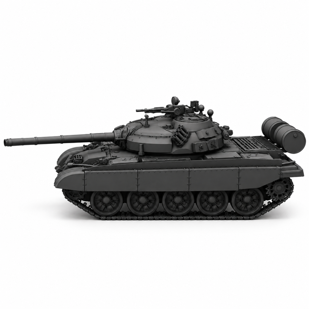 SSMODEL 1/72 1/144 Multi Scale T-55AM Merida polished tank MODEL kit TSS0388