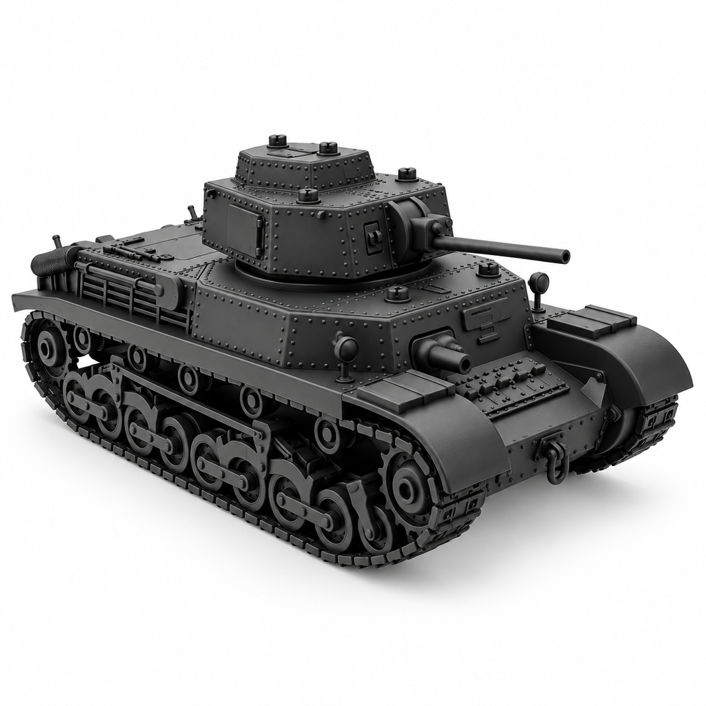 SSMODEL 1/72 1/144 Multi-Scale WWII Hungarian 40M Turan Tank Resin Model TSS0900