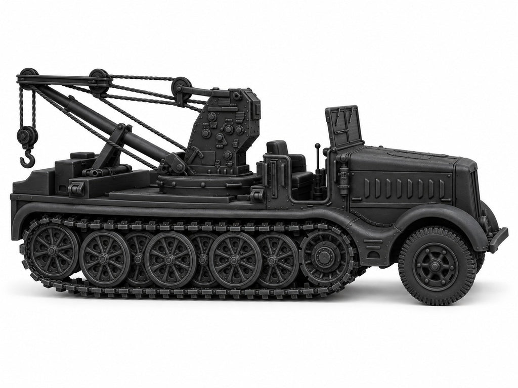 SSMODEL 1/72 1/144 Multi Scale Sd.Kfz.9/1 Crane vehicle Crewmen MODEL TSS1103