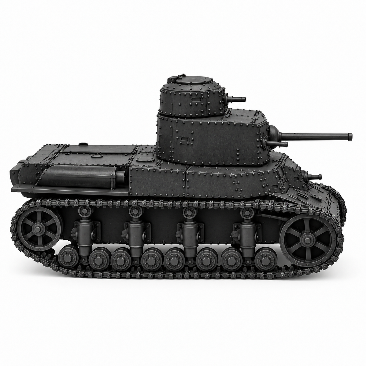 SSMODEL 1/72 1/144 Multi Scale T-24 Soviet Interwar Medium Tank MODEL TSS0007 — detail view 2