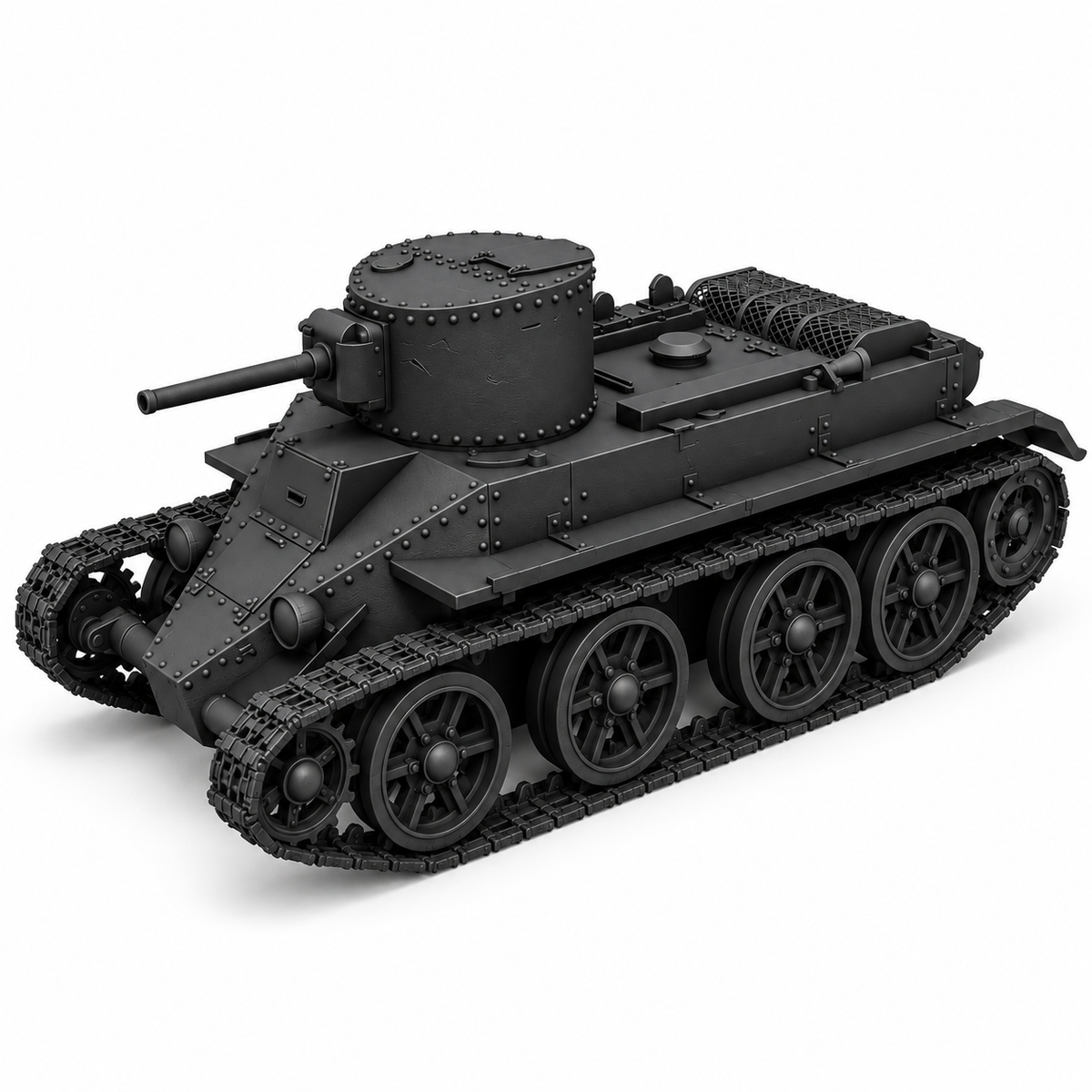 SSMODEL 1/72 1/144 Multi Scale BT-2 Tank Resin MODEL TSS0578 — detail view 17