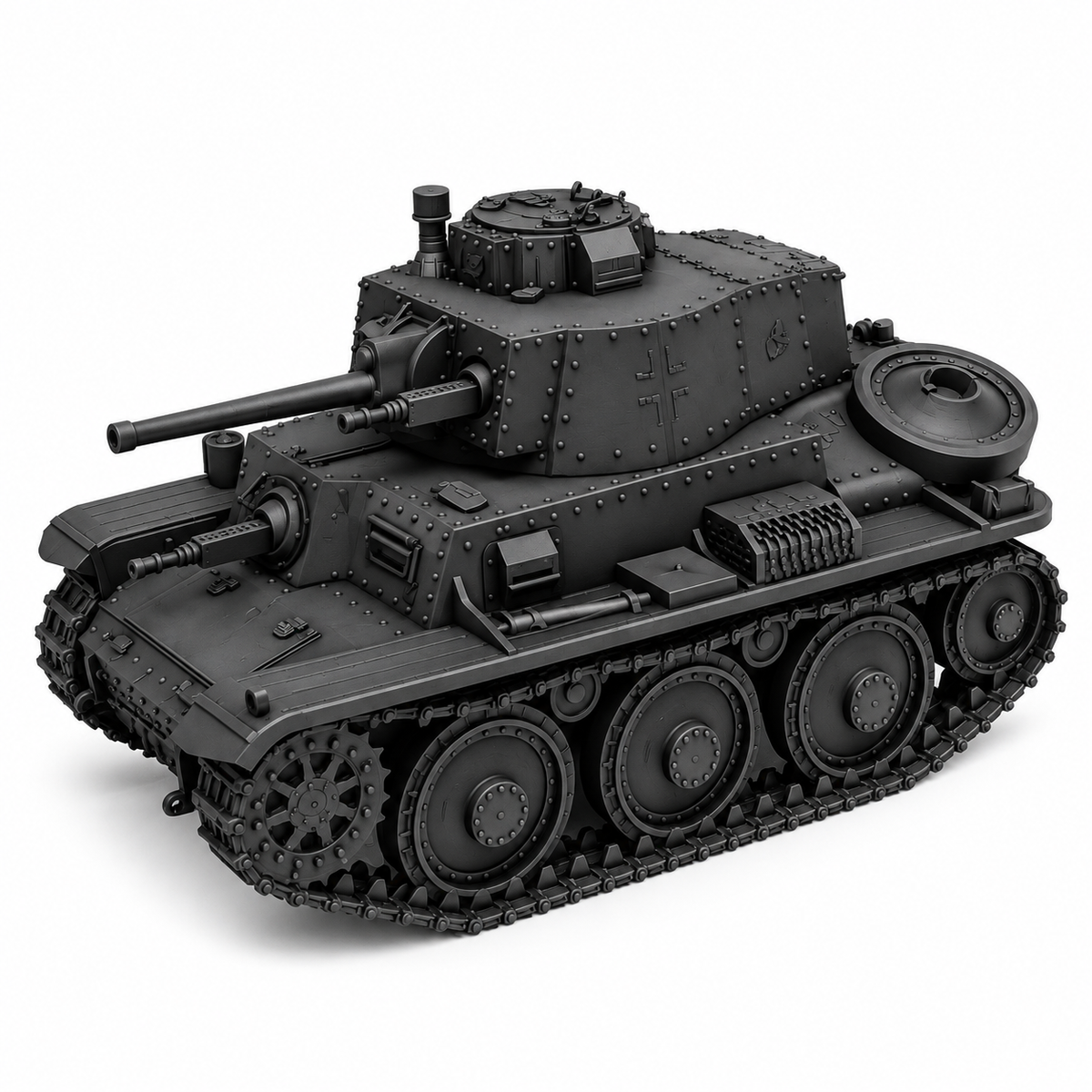 SSMODEL 1/72 1/144 Multi Scale Panzerkampfwagen 38tTank Resin MODEL kit TSS0556 — detail view 9