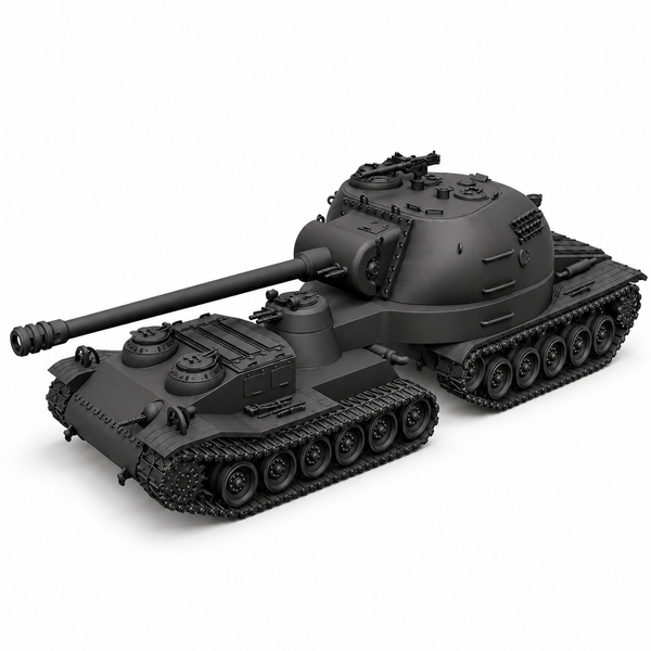 SSMODEL1/72 1/144 Multi-Scale Super Heavy Semi-trailer Tank MODEL KIT TSS1440224