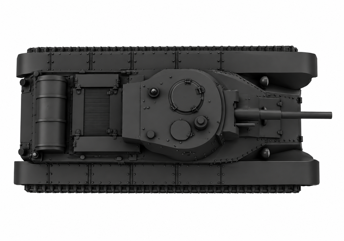 SSMODEL 1/72 1/144 Multi Scale Light tank BT-5 USSR WW2 Tank MODEL kit TSS1153 — detail view 5