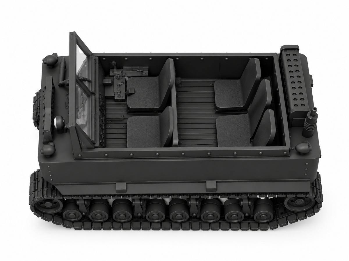 SSMODEL 1/72 1/144 Multi Scale M29 Weasel Tracked Vehicle Tank MODEL kit TSS0633 — detail view 5