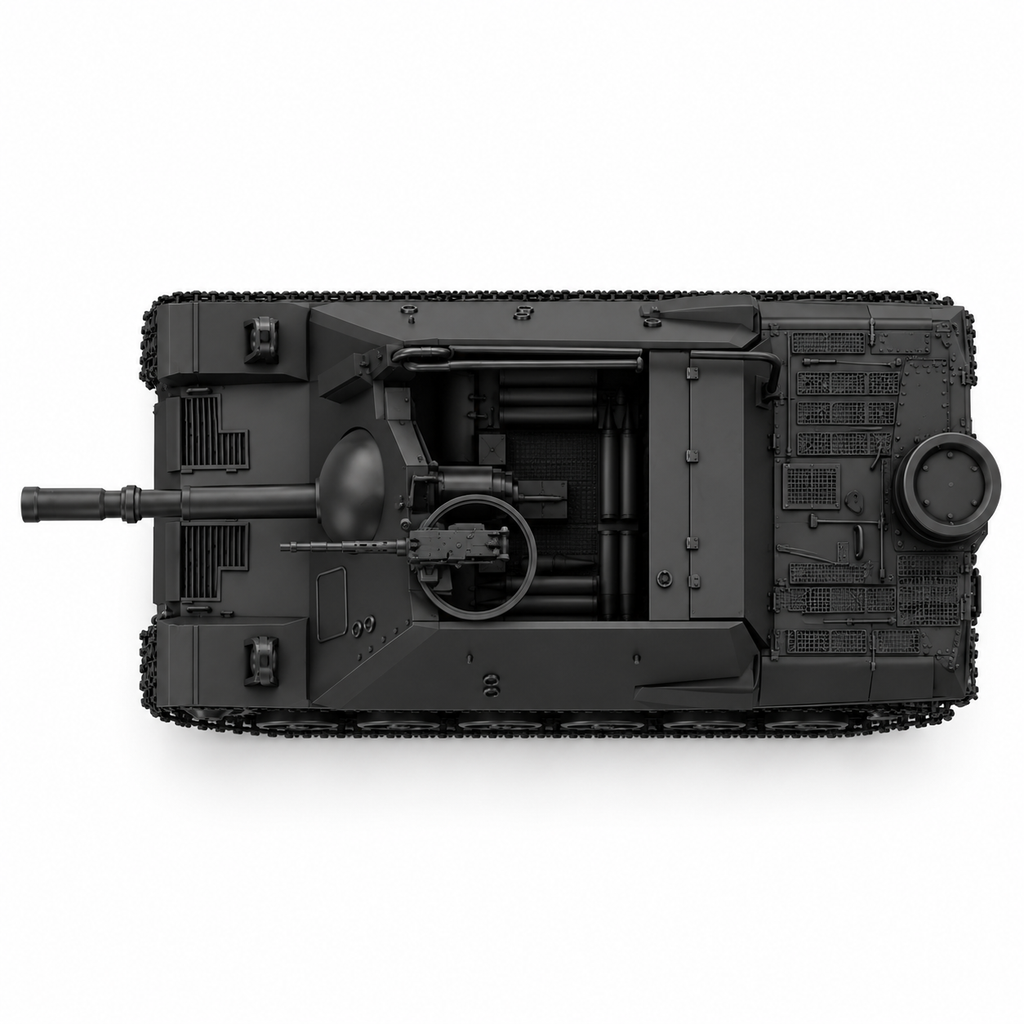 SSMODEL 1/72 1/144PVKV m43 Pansarvarnskanonvagn m43 Tank Resin Model Kit TSS0914