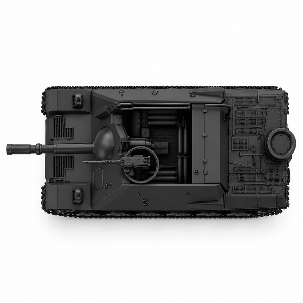 SSMODEL 1/72 1/144PVKV m43 Pansarvarnskanonvagn m43 Tank Resin Model Kit TSS0914