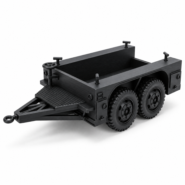 SSMODEL 1/72 1/144 WW2 M7 Trailer Tandem Axle 2-Ton 4-Wheel Resin Model TSS1082