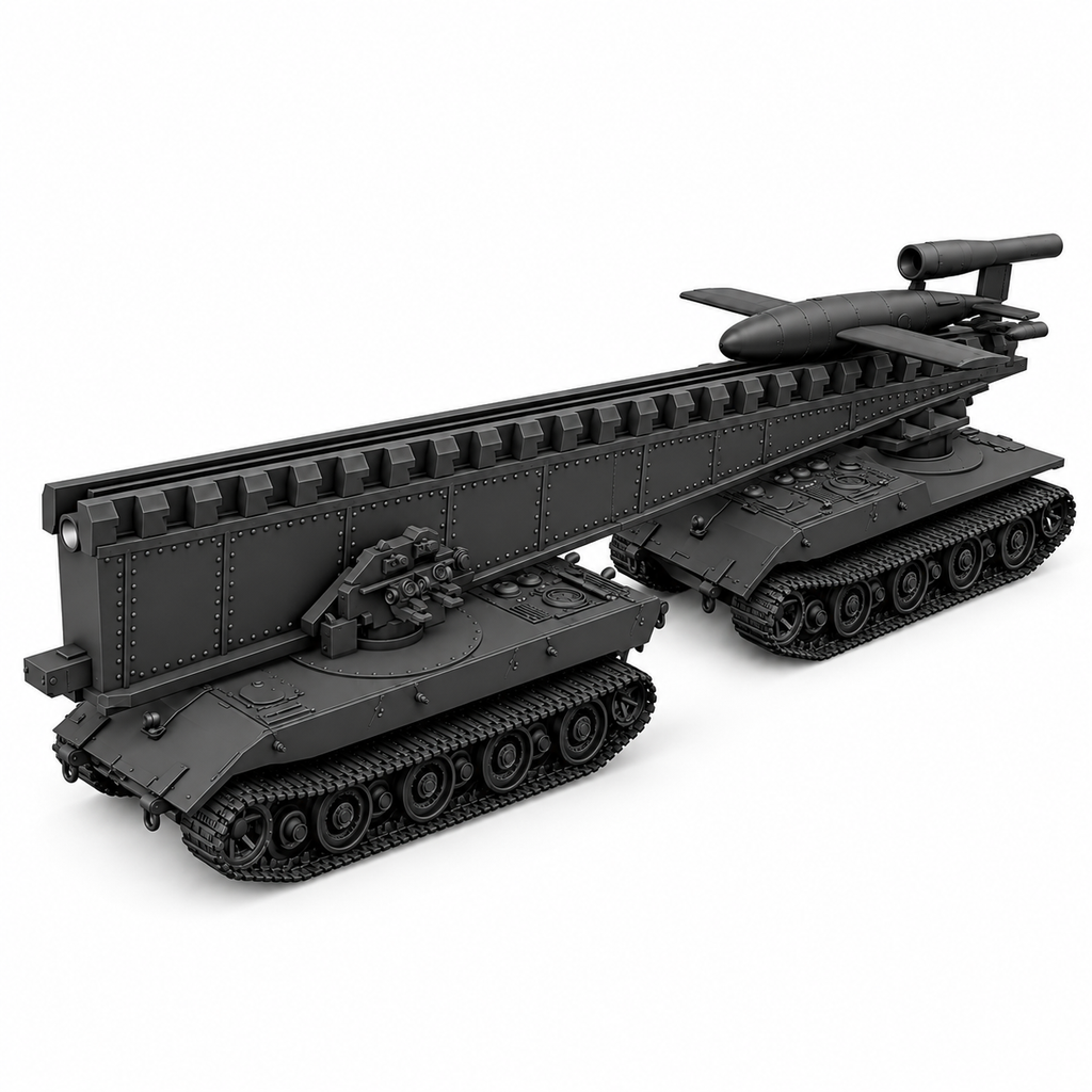 SSMODEL 1/72 1/144 Multi ScaleV-1 auf E-100 Ausf.B German missile MODEL TSS0332