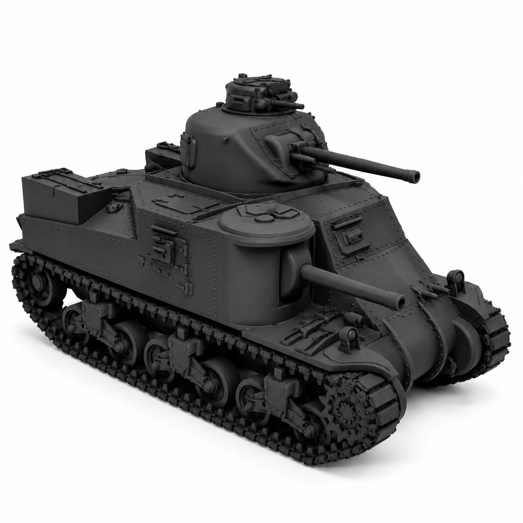 SSMODEL 1/72 1/144 Multi-Scale M3 Lee Medium Tank Resin MODEL KIT TSS0222