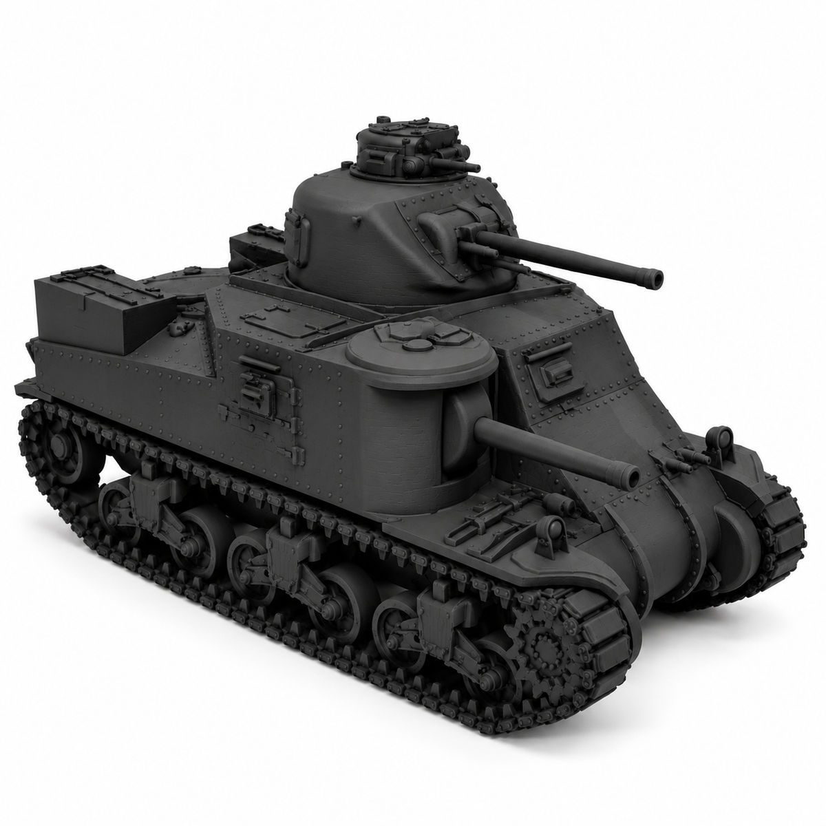 SSMODEL 1/72 1/144 Multi-Scale M3 Lee Medium Tank Resin MODEL KIT TSS0222 — detail view 2