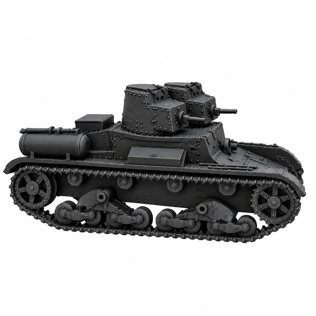 SSMODEL 1/72 1/144 T-26 mod1931 with TKhP-3 smoke device tank Model Kit TSS0060