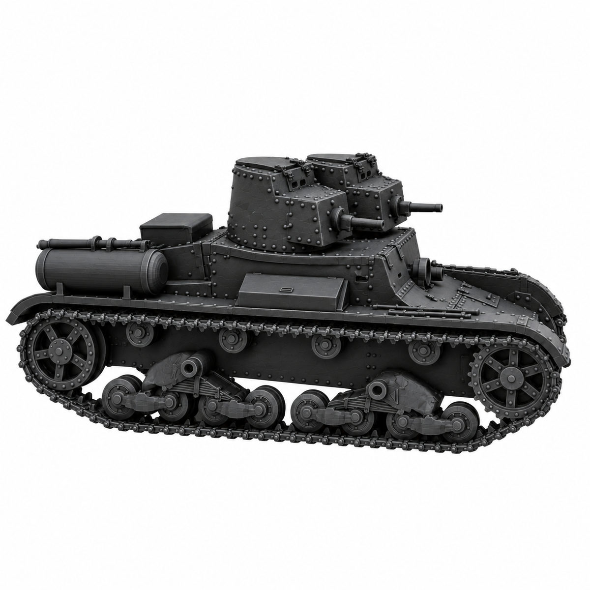 SSMODEL 1/72 1/144 T-26 mod1931 with TKhP-3 smoke device tank Model Kit TSS0060 — detail view 3
