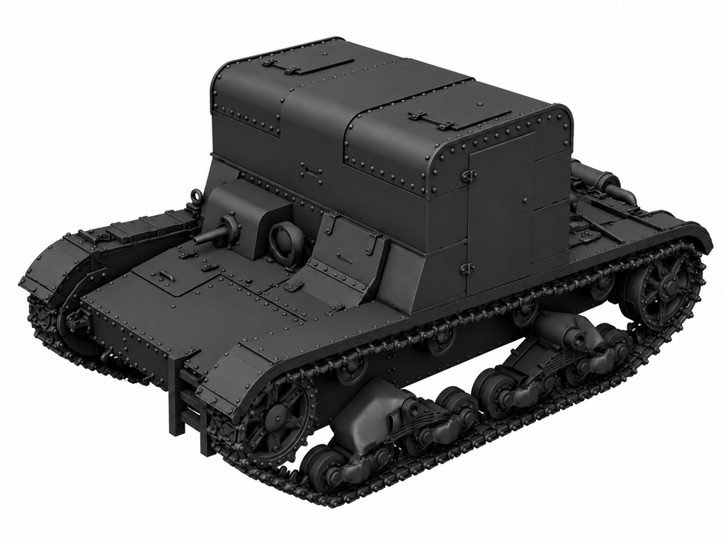 SSMODEL 1/72 1/144 Multi Scale TP-26 tank Resin Model Kit TSS0075
