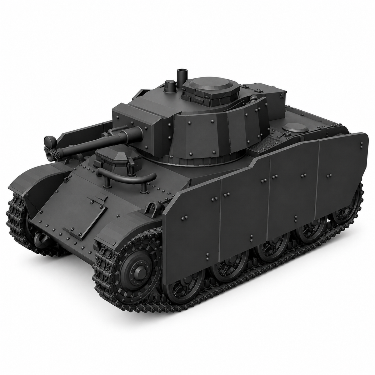 SSMODEL 1/72 1/144Toldi IIA 42M B40 with sideskirts Tank Resin MODEL KIT TSS0994 — detail view 16