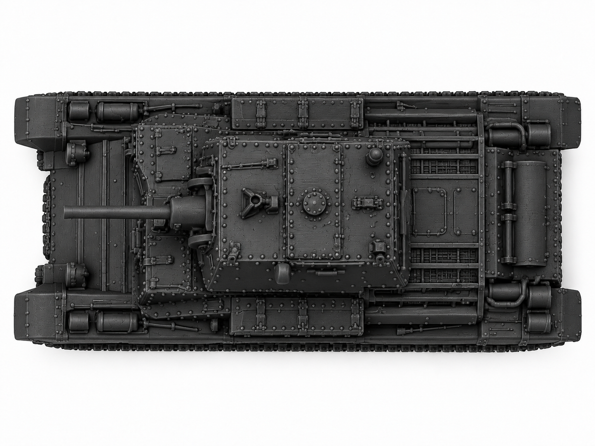 SSMODEL 1/72 1/144 Cruiser A10 Mk.IIA CS Close Support Tank MODEL kit TSS1374 — detail view 3