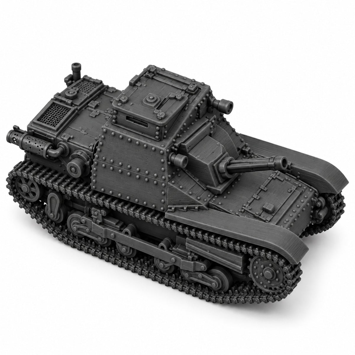 SSMODEL 1/72 1/144 35M Ansaldo Commander Brno ZB vz.26 Tank Resin MODEL TSS0741 — detail view 5