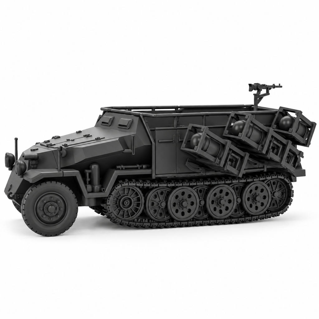 SSMODEL 1/72 1/144 Sd.Kfz.251/1 II Ausf.C Stuka Zu Fuss Resin MODEL KIT TSS0938